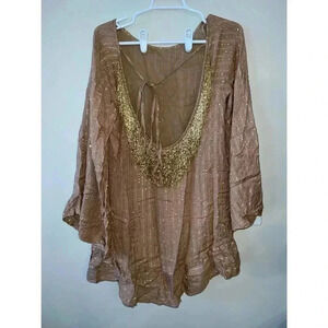 SUNDRESS dress with beads size xs/small